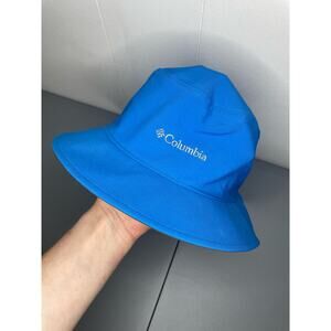 Columbia Youth OS Bright Blue Bucket Hat Nylon Coolmax Outdoors Fishing Sun